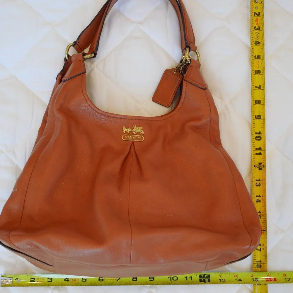 Coach Tan Leather Handbag - Picture 9 of 10